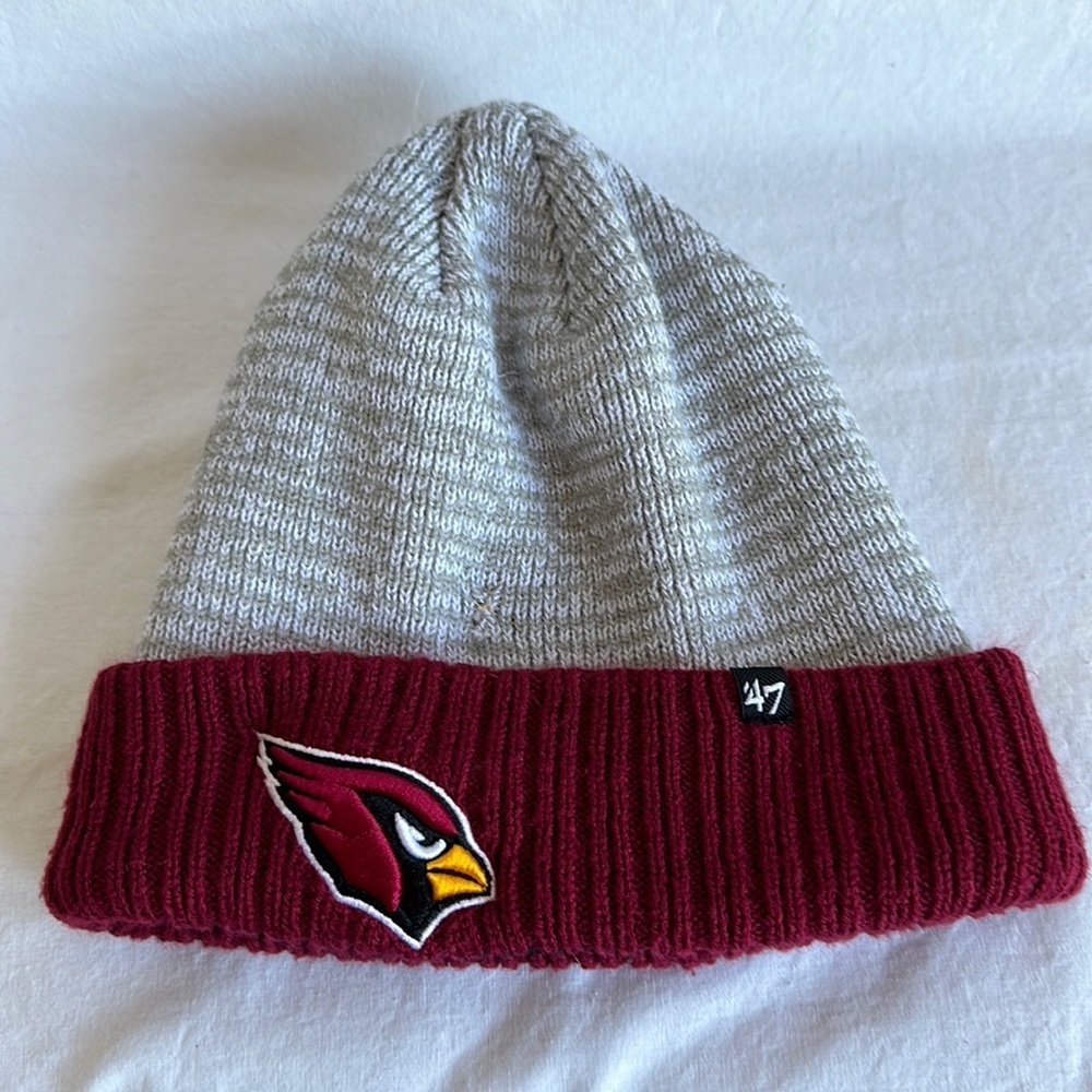 Arizona Cardinals heather gray beanie hat
